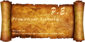 Promintzer Eudoxia névjegykártya